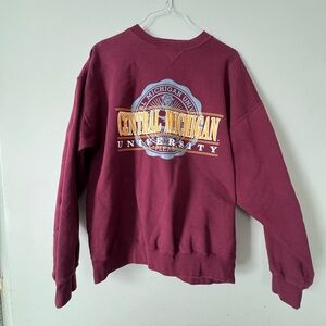 Central Michigan University Maroon Sweater